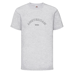 T-Shirt i Heather Grey med tekst